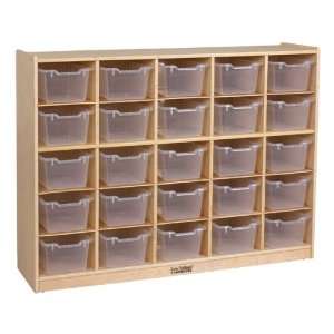 25 Tray Cubby Unit with Clear Trays Baby