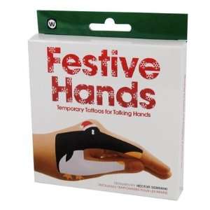  Festive Hands Temporary Talking Hand Tattoos Toys & Games
