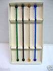 Hand blown Twirled Colored Swizzle Sticks NIP Pier 1 ne