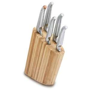  Furi Pro 6 Piece Bamboo Knife Block Set