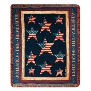  America The Beautiful Tapestry Throw