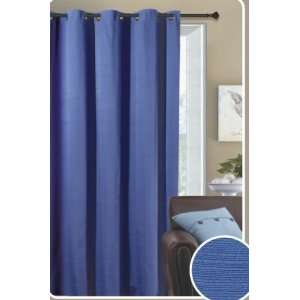  Hillside Blue Grommet Window Curtain Panel 58x84