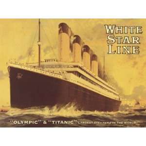  Olympic & Titanic by Unknown 32x24