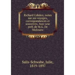   prÃ©f. de M.G. De Molinare Julie, 1819 1897 Salis Schwabe Books