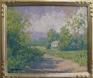   Salon impressionist landscape Dan Woodson listed plein air artist