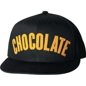 Chocolate League Hat Black Yellow Snap Back Skate Hats  