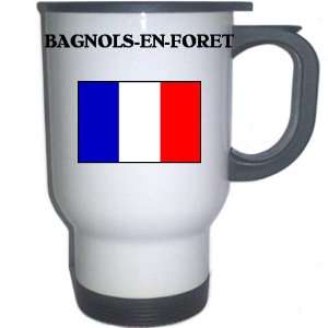  France   BAGNOLS EN FORET White Stainless Steel Mug 