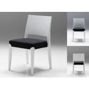 Mobital Baha Dining Chair Wh Baha Dining Chair in High Gloss White 