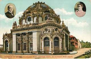   Postcard  Temple Of Music, Buffalo   McKinley Assassination Site