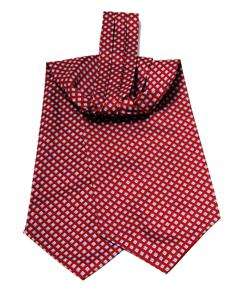new / mens classic handmade 100% SILK ascot / RED necktie  