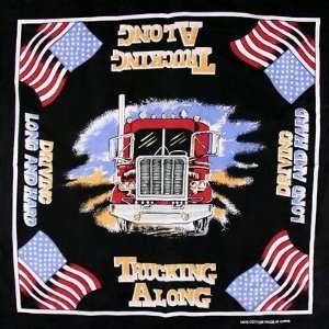  Trucking Along Bandanas   Dozen Packed 22x22 Everything 