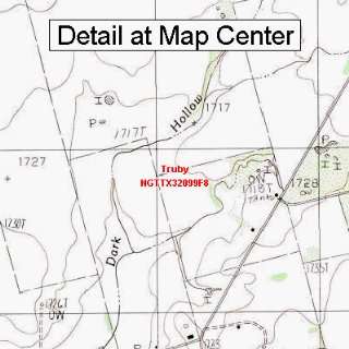  USGS Topographic Quadrangle Map   Truby, Texas (Folded 