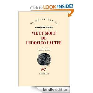 Vie et mort de Ludovico Lauter (Du monde entier) (French Edition 