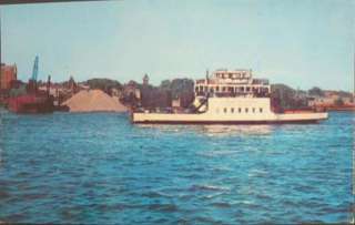 Sault Ste Marie MI Ferry Boat Postcard  