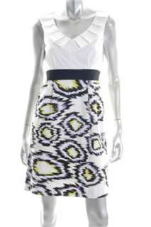 Tahari ASL NEW Petite Casual Dress Printed Ikat Sale 14P  