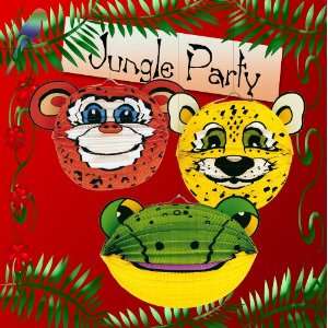  Jungle Leopard, Monkey & Frog Balloon Paper Lanterns 10 