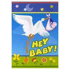  Here Comes Baby Garden Flag 12x18 Patio, Lawn 