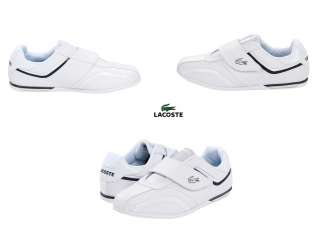 NEW IN BOX LACOSTE MENS ASSEN STRAP WHITE LEATHER CASUAL FASHION 
