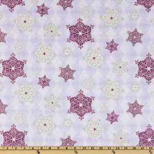  44 Wide Wrap It Up Medallions Purple/Silver Fabric By 