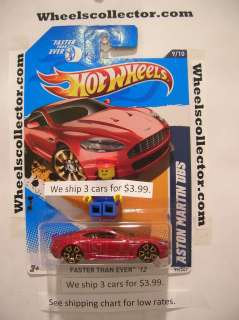 ASTON MARTIN DBS * Red * 2012 Hot Wheels * New B Case just out 