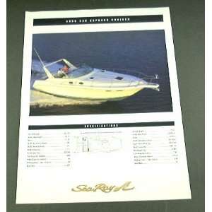   1995 95 SEA RAY 330 EXPRESS Cruiser Boat BROCHURE 