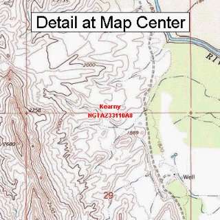  USGS Topographic Quadrangle Map   Kearny, Arizona (Folded 