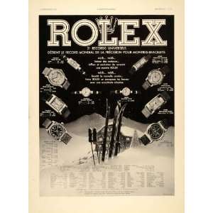  1938 French Ad Rolex Watches Viceroy Fleur de Lys Tank 