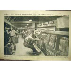  Bank Holiday London Terminus Train Railway Print 1911 