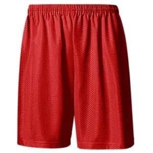  A4 Youth Lined Tricot Mesh Basketball Shorts SCARLET (SCR 