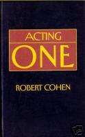 ACTING ONE Robert Cohen PERFORMING ARTS BOOK 1ST EDIT 9780874846690 