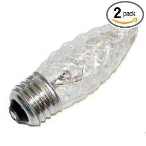    Lumen Decorative B13 Incandescent Light Bulb, Crystal Clear, 2 Pack
