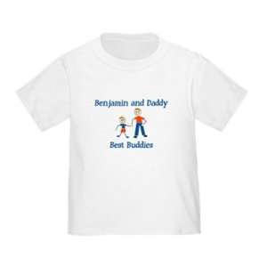 Personalized Benjamin and Daddy Best Buddies Infant Toddler Shirt