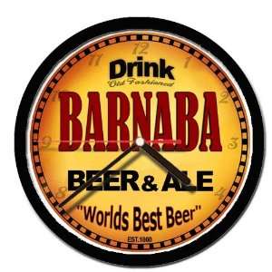  BARNABA beer and ale cerveza wall clock 