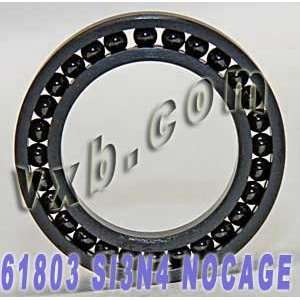 61803 Full Complement Ceramic Bearing 17x26x5 Si3N4 Ball Bearings 