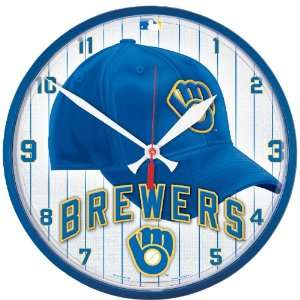  MLB Milwaukee Brewers Round Clock