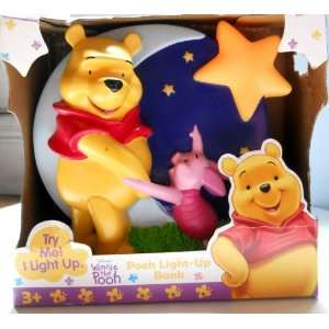  Disney Pooh & Piglet Light up Star Bank Toys & Games