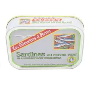 Sardines in Extra Virgin Olive Oil with Green Peppercorns  