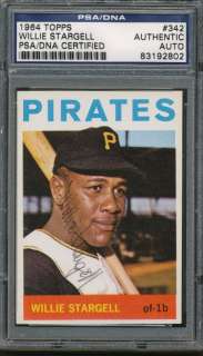   342 Willie Stargell PSA/DNA Certified Authentic Auto Autograph *2802
