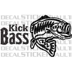  Kick Bass Fishing Decal Sticker Fly Fishing Trout Stream 