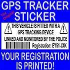 automobile security stickers gps alarm tracking signs location united 