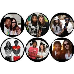  Set of 6 SHWAYZE Cisco Adler 1.25 MAGNETS Buzzin Rapper 