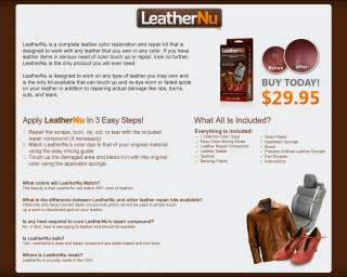   leather color restoration and repair kit for auto, home, chair, couch