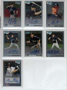   Chrome Seattle Mariners Complete Team Set W/Autos 26 Cards, BV $177