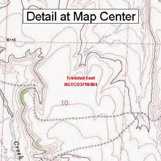  USGS Topographic Quadrangle Map   Trinidad East, Colorado 