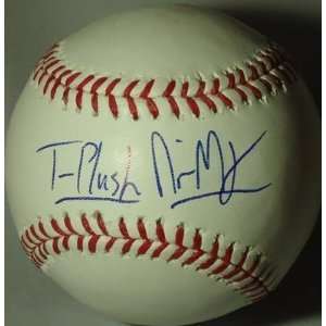  Nyjer Morgan Autographed Baseball   OML * * W COA TPLUSH 