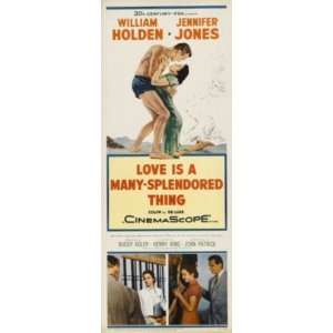  Love Is A Many Splendored Thing Insert Movie Poster 14x36 