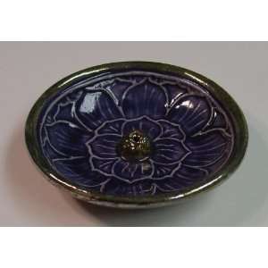   Purple Incense Burner   De Baun Fine Ceramics