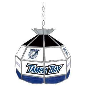  NHL Tampa Bay Lightning Stained Glass Tiffany Lamp   16 