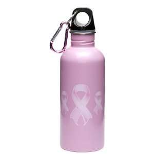  EcoUsable 16 oz Stainless Steel Bottle   Pink Breast 