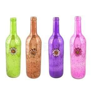  4 ASST GLASS BOTTLE W/MERC BB